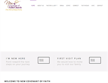 Tablet Screenshot of newcovenantoffaithchurch.org
